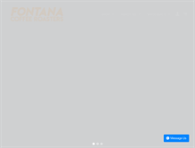 Tablet Screenshot of fontanacoffee.com